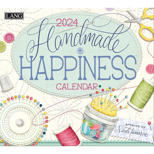 Calendar / Agendă Handmade Happiness 2024 Wall Calendar 