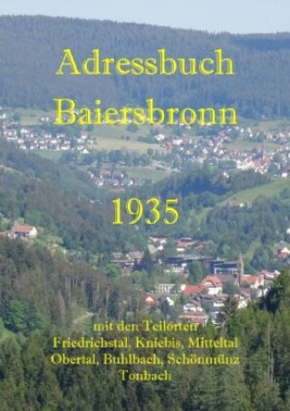 Knjiga Adressbuch Baiersbronn 1935 Karl Gaiser