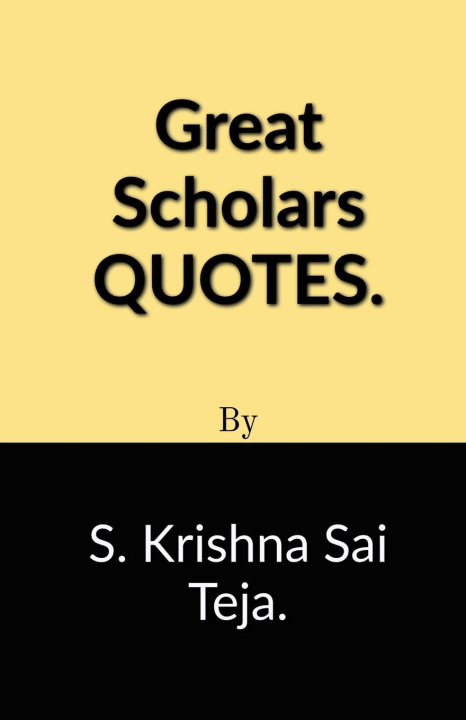 Buch Great Scholars Quotes S. Krishna