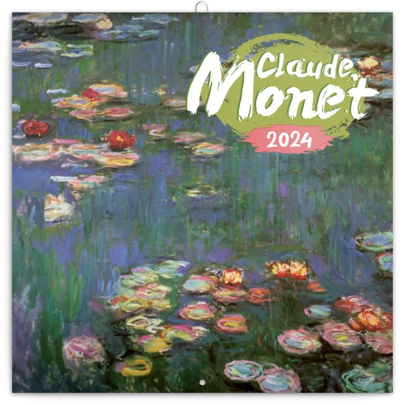 Книга Kalendář 2024 poznámkový: Claude Monet, 30 × 30 cm 