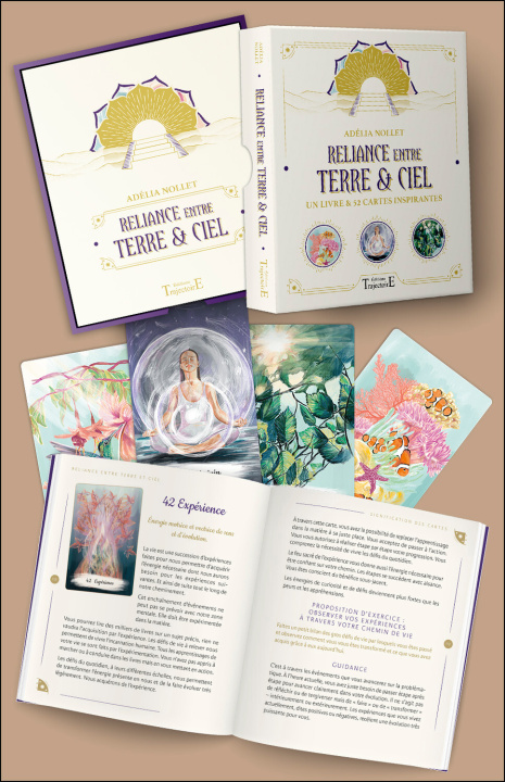 Könyv L'Oracle Reliance entre Terre & Ciel - Un livre et 52 cartes inspirantes - Coffret Nollet