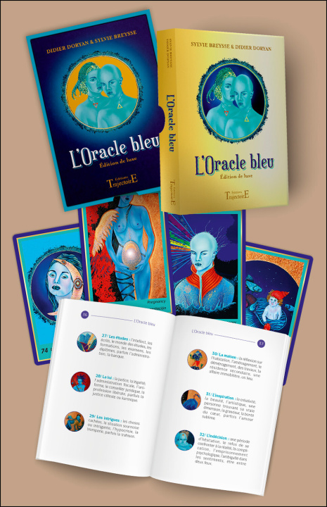 Knjiga L'Oracle Bleu - 73 cartes & la notice - Edition de luxe - Coffret Doryan
