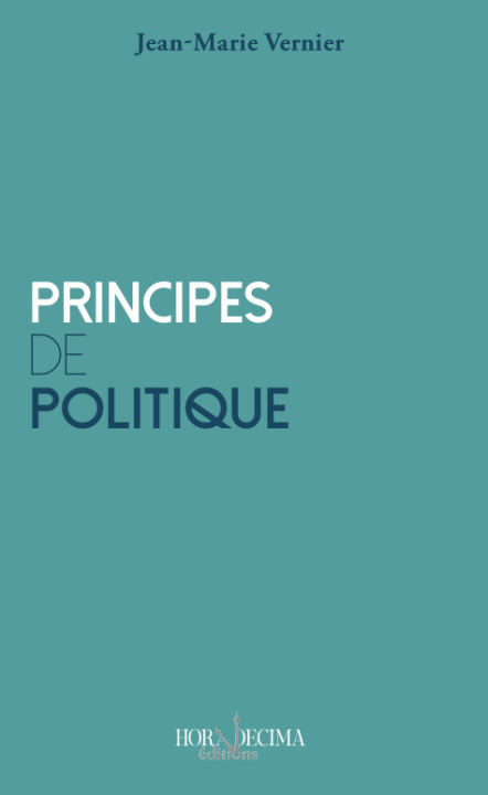 Kniha Principes de politique Vernier