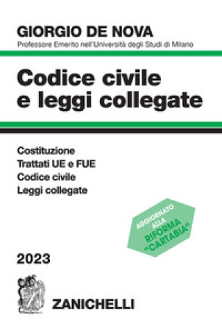 Könyv Codice civile e leggi collegate 2023 Giorgio De Nova
