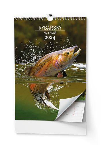 Calendar / Agendă Rybářský kalendář 2024 - nástěnný kalendář 