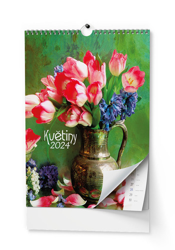 Calendar / Agendă Květiny 2024 - nástěnný kalendář 