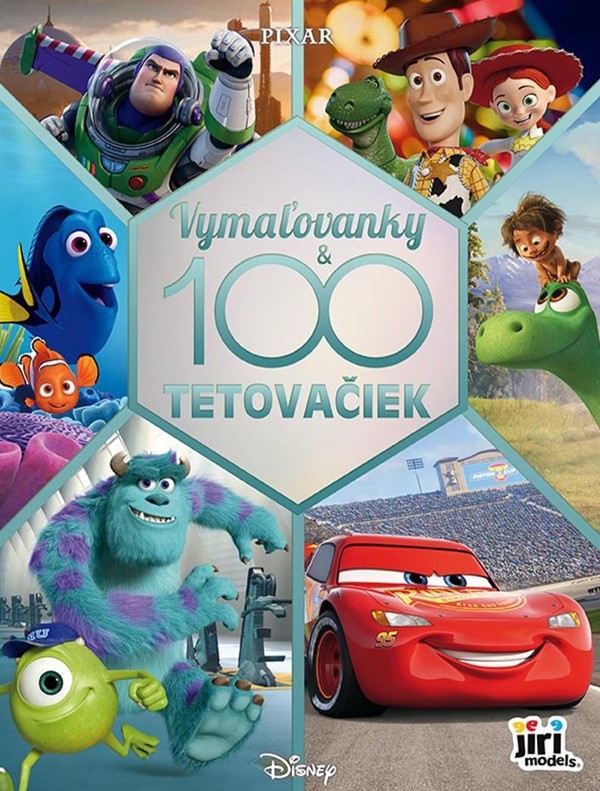 Книга 100 tetovačiek s vymaľovankami/ Pre chlapcov Disney/Pixar