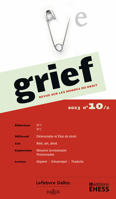 Kniha Grief, revue sur les mondes du droit n° 10/2 Olivier