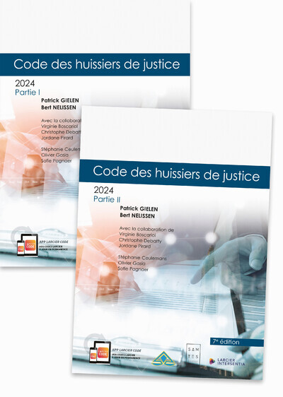 Carte Code annoté Code des huissiers de justice 2024 - 2 volumes Patrick Gielen