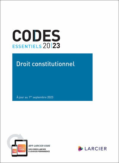 Carte Code essentiel Droit constitutionnel 2023 - À jour au 1er septembre 2023 