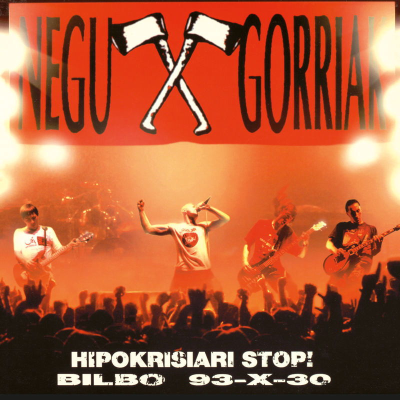 Carte NEGU GORRIAK * HIPOKRISIARI STOP! BILBO 93-X-30 NEGU GORRIAK