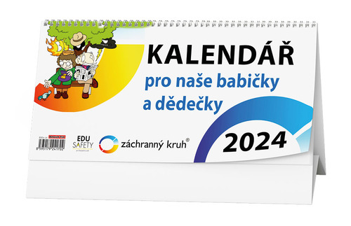 Calendar / Agendă Kalendář pro naše babičky a dědečky 2024 - stolní kalendář 