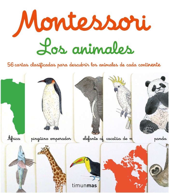 Livre MONTESSORI. LOS ANIMALES VVAA