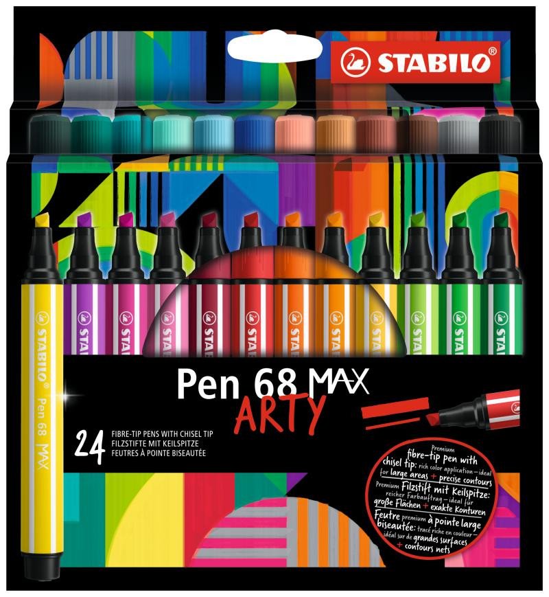 Artykuły papiernicze STABILO Pen 68 MAX Arty - 24 ks sada 