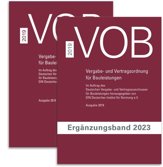 Carte Paket VOB Gesamtausgabe 2019 + VOB Ergänzungsband 2023 Dva