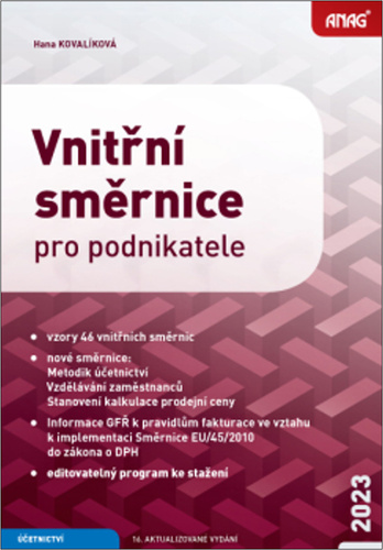Kniha Vnitřní směrnice pro podnikatele 2023 Hana Kovalíková