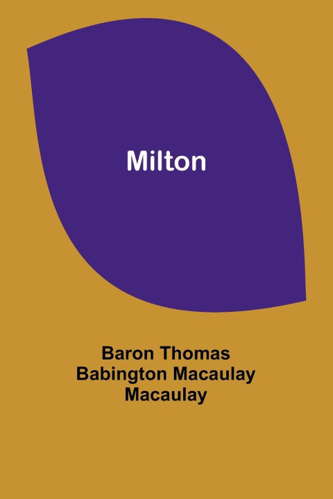 Knjiga Milton Baron Thomas Macaulay