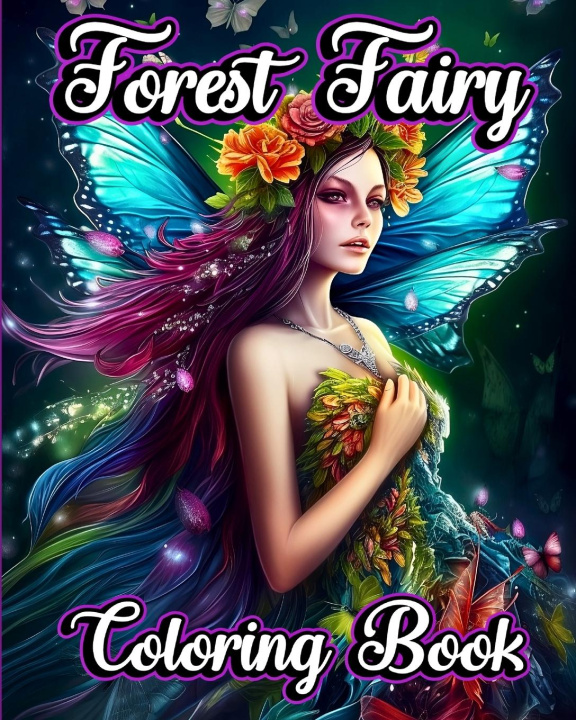 Книга Forest Fairy Coloring Book 