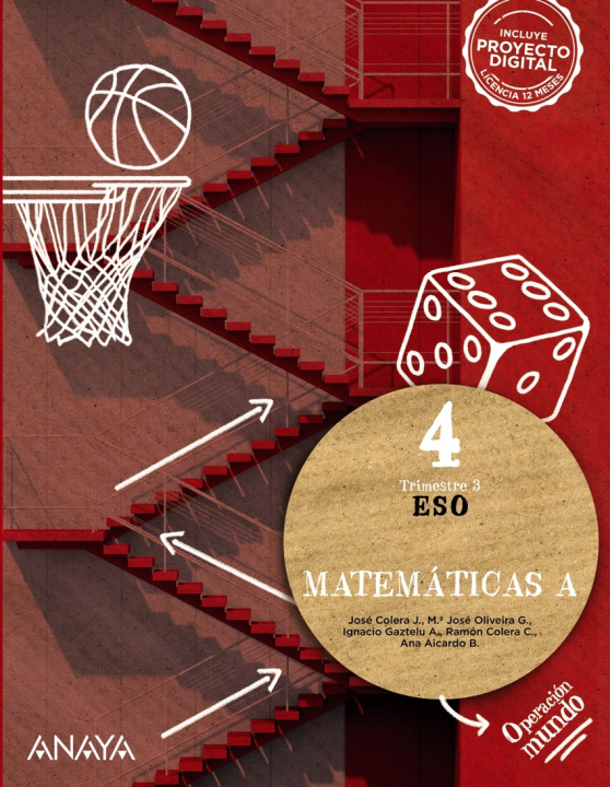 Książka Matemáticas A 4 JOSE COLERA JIMENEZ