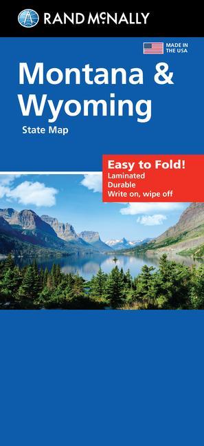 Kniha Rand McNally Easy to Fold: Montana, Wyoming Laminated Map 