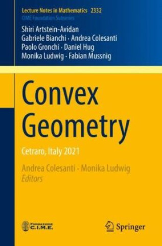 Buch Convex Geometry Shiri Artstein-Avidan