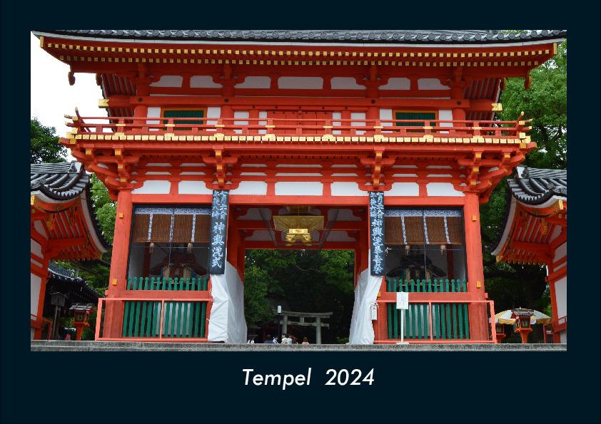 Kalender/Terminbuch Tempel  2024 Fotokalender DIN A4 