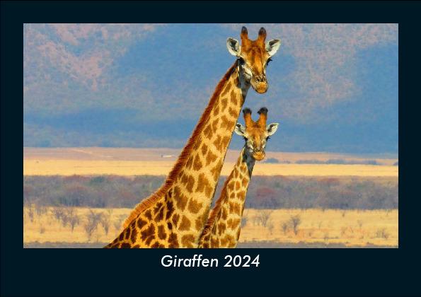 Calendar / Agendă Giraffen 2024 Fotokalender DIN A5 