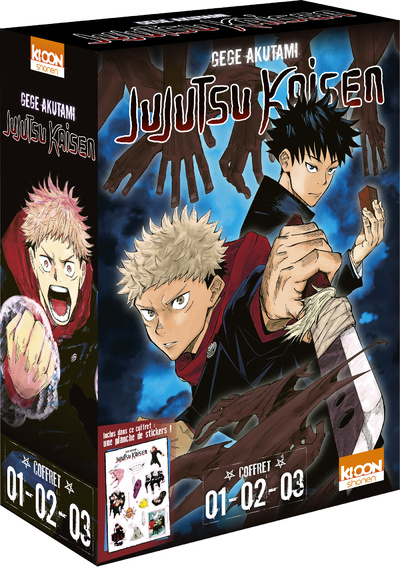 Kniha Coffret Jujutsu Kaisen vol. 1 à 3 Gege Akutami