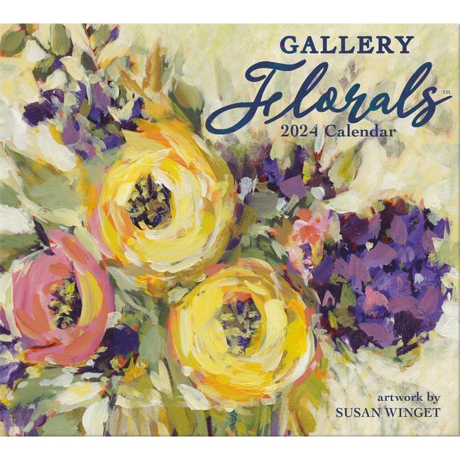 Kalendár/Diár Gallery Florals 2024 Wall Calendar 