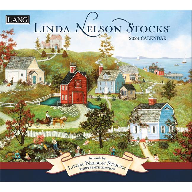 Naptár/Határidőnapló Linda Nelson Stocks 2024 Wall Calendar 
