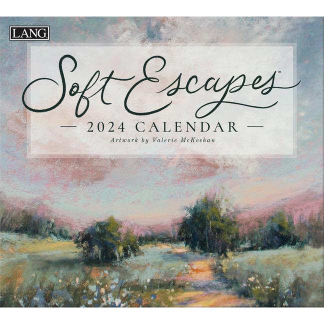 Naptár/Határidőnapló Soft Escapes 2024 Wall Calendar 