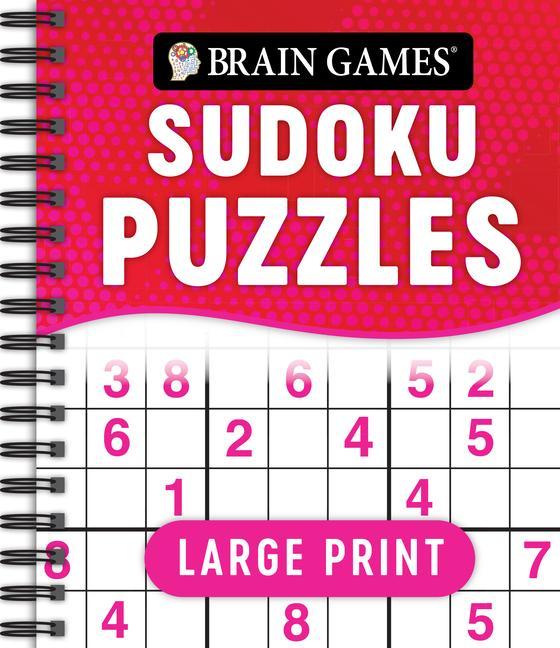 Carte Brain Games - Large Print Sudoku Puzzles (Swoosh) Brain Games