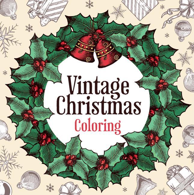 Carte Vintage Christmas Coloring (Keepsake Coloring Book) Publications International Ltd