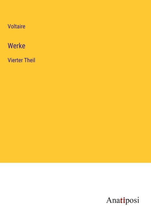 Knjiga Werke Voltaire