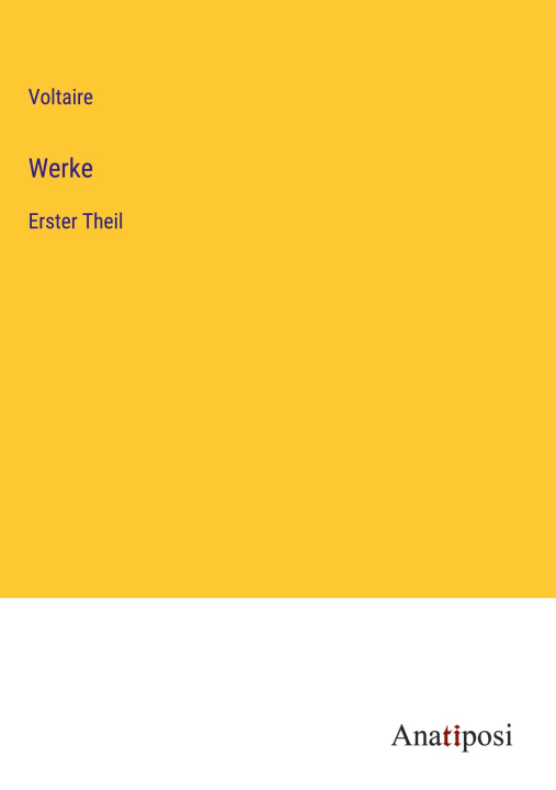 Knjiga Werke Voltaire