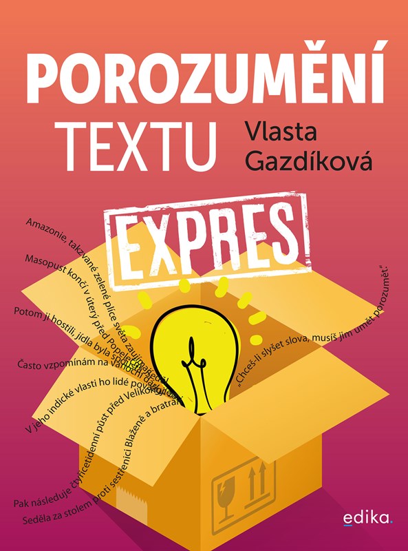Книга Porozumění textu expres Vlasta Gazdíková