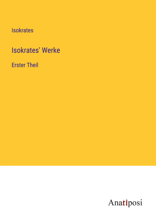 Book Isokrates' Werke 