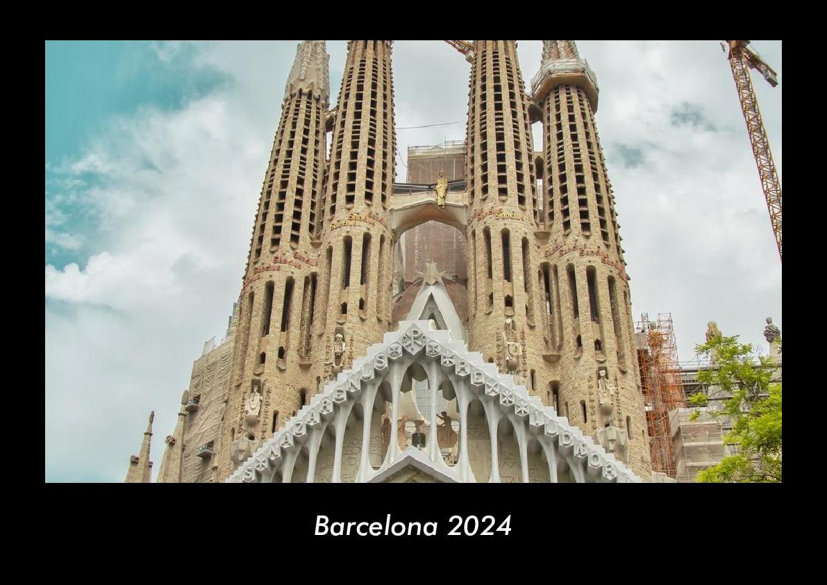 Naptár/Határidőnapló Barcelona 2024 Fotokalender DIN A3 