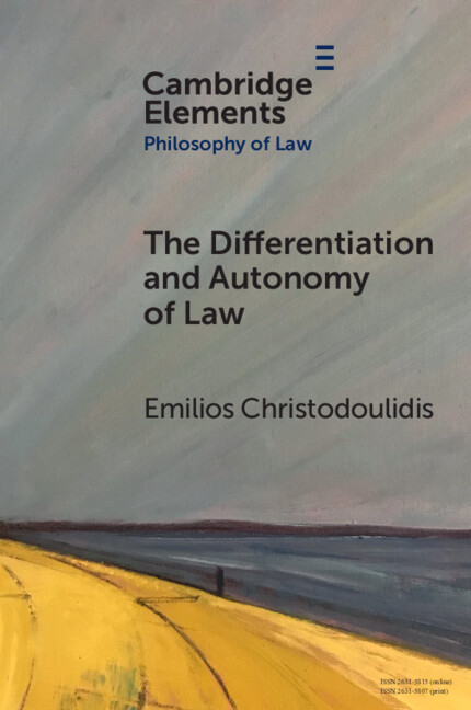 Livre The Differentiation and Autonomy of Law Emilios Christodoulidis