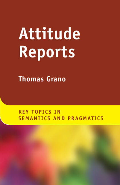 Buch Attitude Reports Thomas Grano