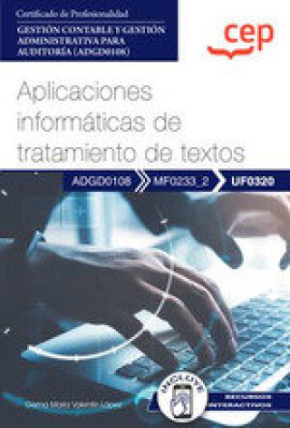 Carte APLICACIONES INFORMATICAS DE TRATAMIENTO DE TEXTOS GESTION CONTAB CEP