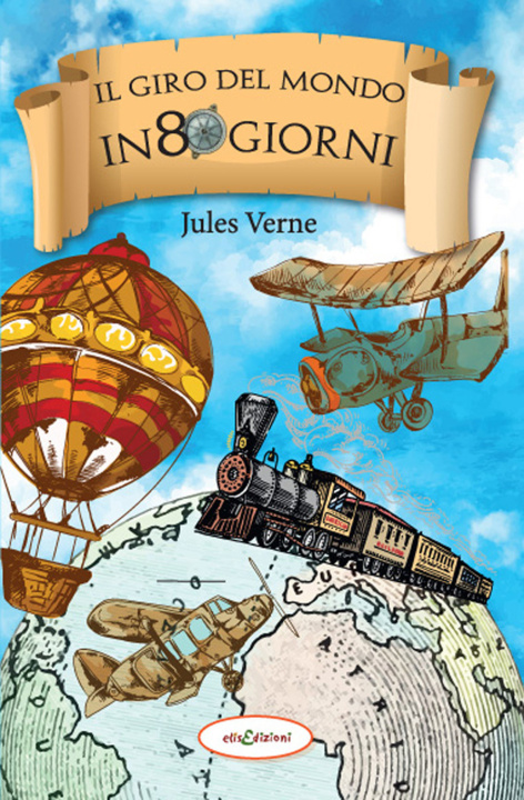 Carte giro del mondo in 80 giorni Jules Verne