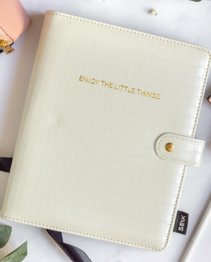 Könyv Zápisník v koženom obale - biely 