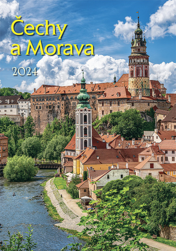 Naptár/Határidőnapló Čechy a Morava 2024 - nástěnný kalendář 