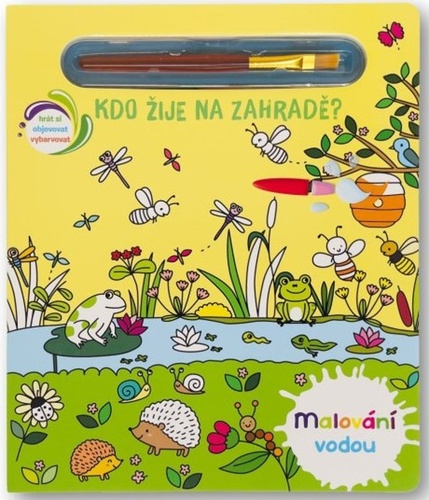 Carte Kdo žije na zahradě? - Malování vodou 