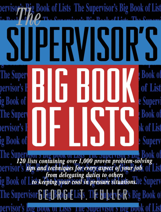 Book Supervisor's Big Book of Lists George Fuller