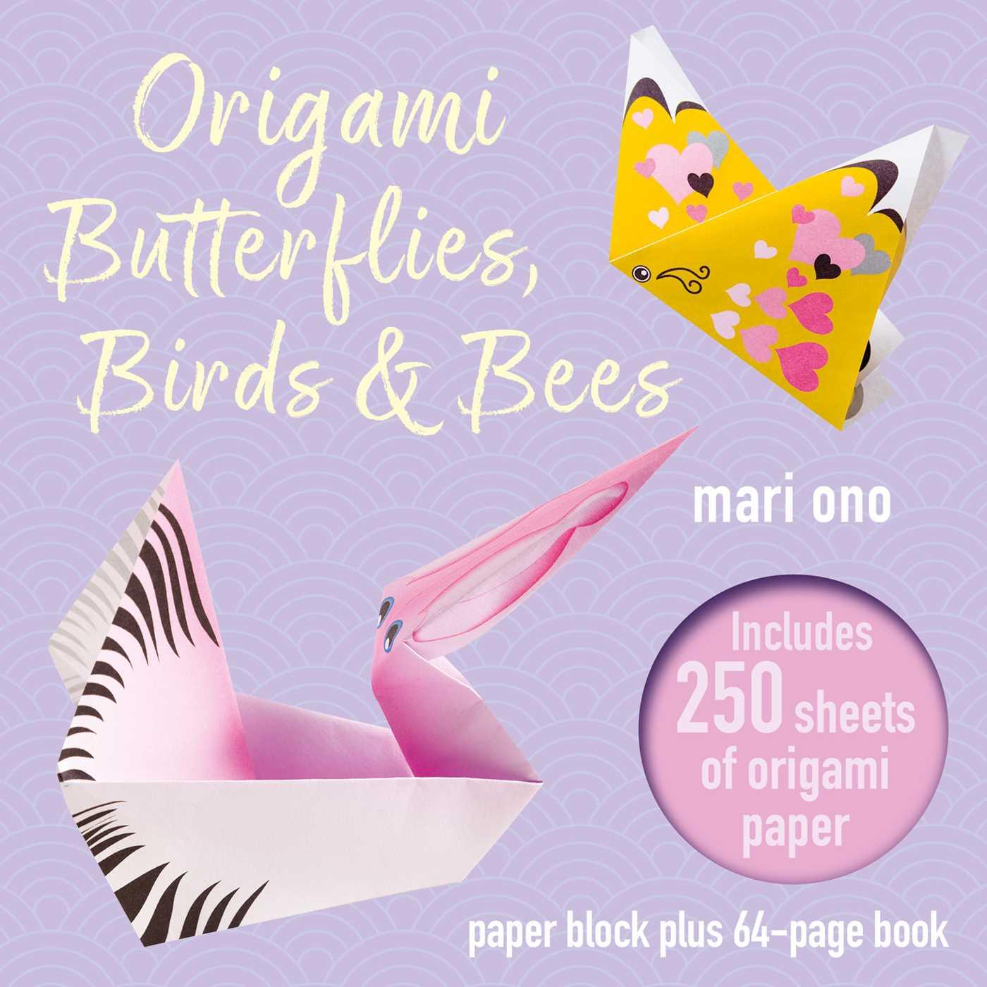 Kniha ORIGAMI BUTTERFLIES BIRDS & BEES ONO MARI