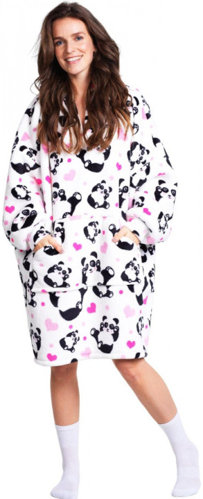 Carte Cozy Noxxiez mikinová deka pro teenagery a dospělé - Panda 