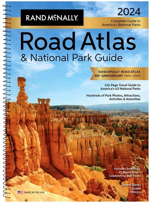 Knjiga Rand McNally 2024 Road Atlas & National Park Guide 