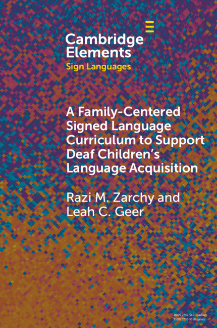 Livre A Family-Centered Signed Language Curriculum to Support Deaf Children's Language Acquisition Razi M. Zarchy